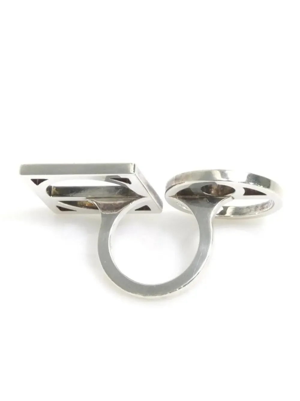 Auth Hermes Chaine D'Ancre Game Ring #322511H42B